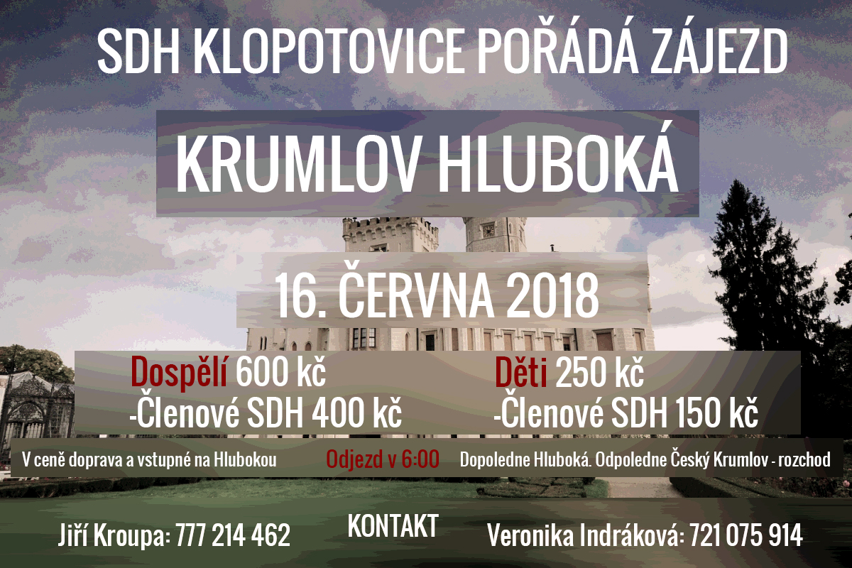 Zájezd Hluboká nad Vltavou - Český Krumlov